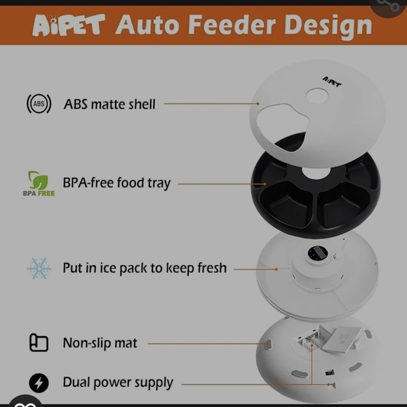 Aipet Timed Automatic Pet Feeder - Picture 3 of 6